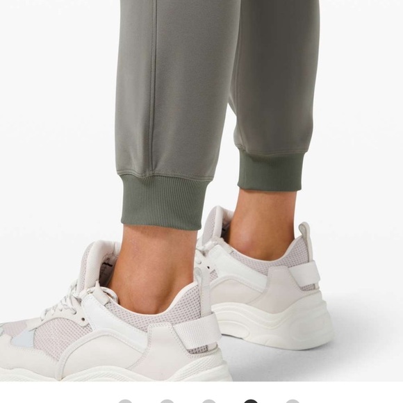 Women's Olive Green Jogger Pants - Lightweight Athletic Fit - Picture 6 of 8